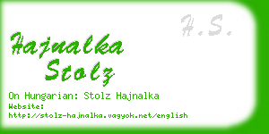 hajnalka stolz business card